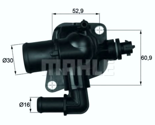 TERMOSTAT 1.3 MJD FIAT OPEL ASTRA CORSA MERIVA BEHR - TI15088 - 55206391 - TI15088